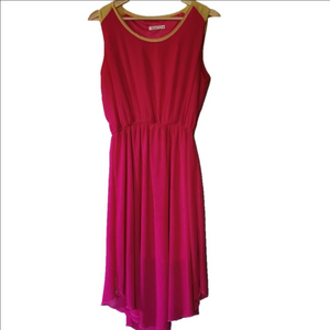 Katie fun & flirty fuschia midi dress. Size Medium. EUC
